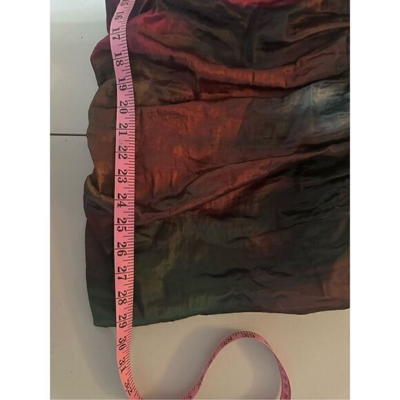 Nicole Miller  Strapless Surplice Front Ruched Ombre Mini Dress Size 6 NWT - Picture 10 of 11